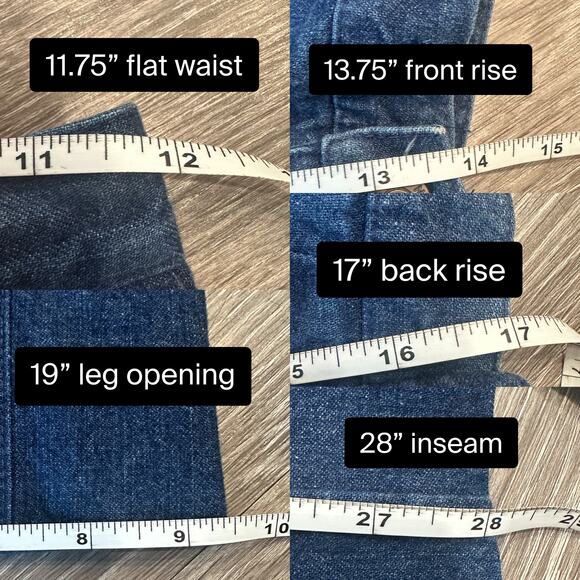 Calvin Klein Vintage 1980s Denim Trousers High Waist Pleated Straight Leg Jeans - Picture 8 of 8